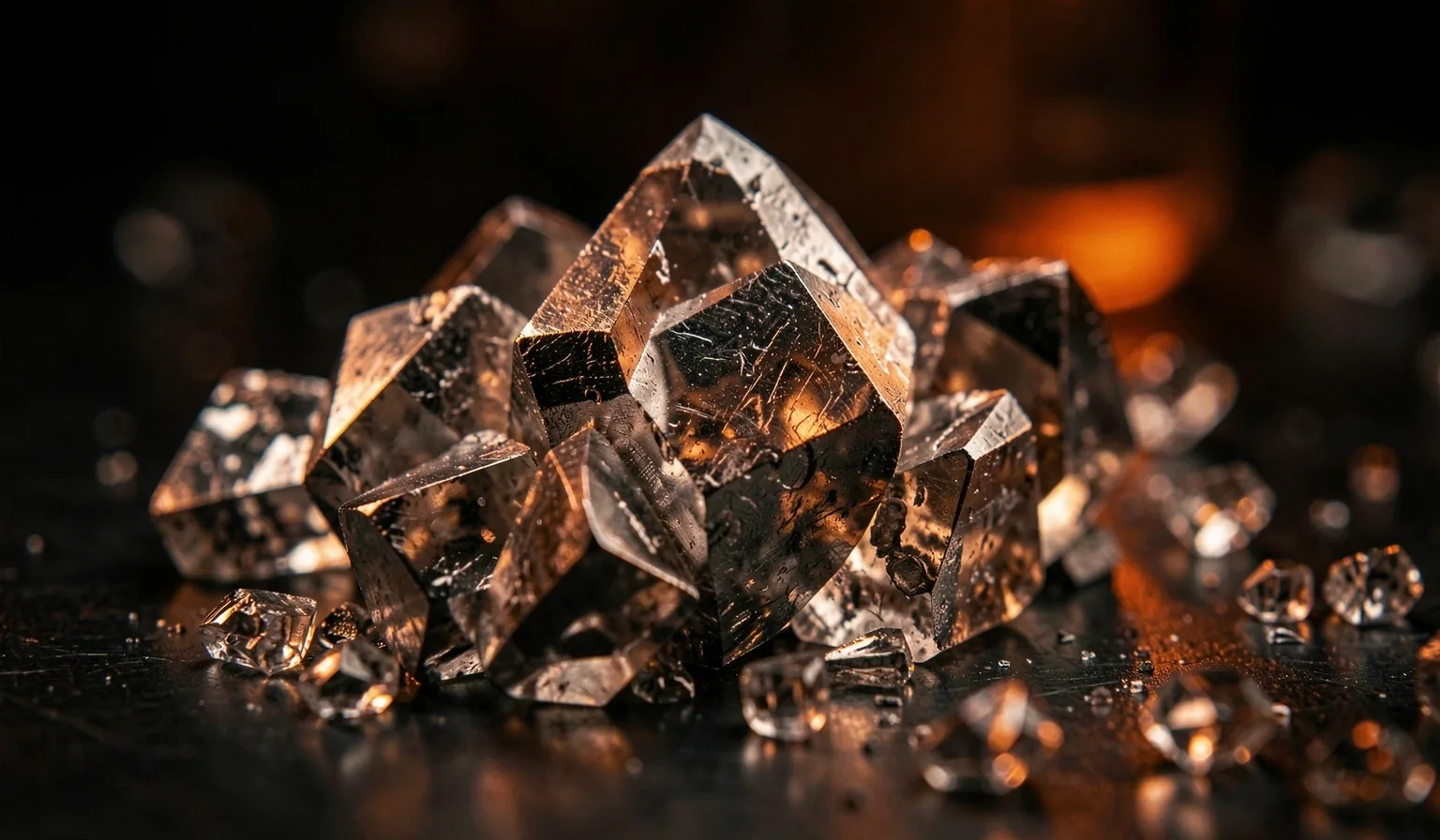 Geometric crystalline structures representing nutritional foundations