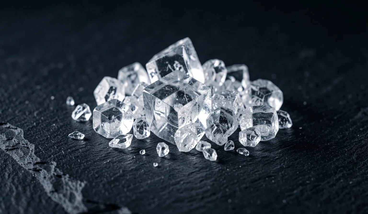 Microscopic mineral structures